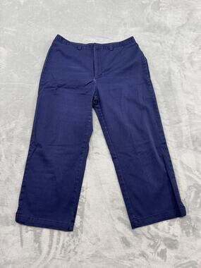 Docker Stain Defender Women’s Capri Pants 12 Stretch Navy Blue